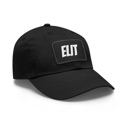Dad Hat with Leather Patch (Rectangle)-Elit Hat