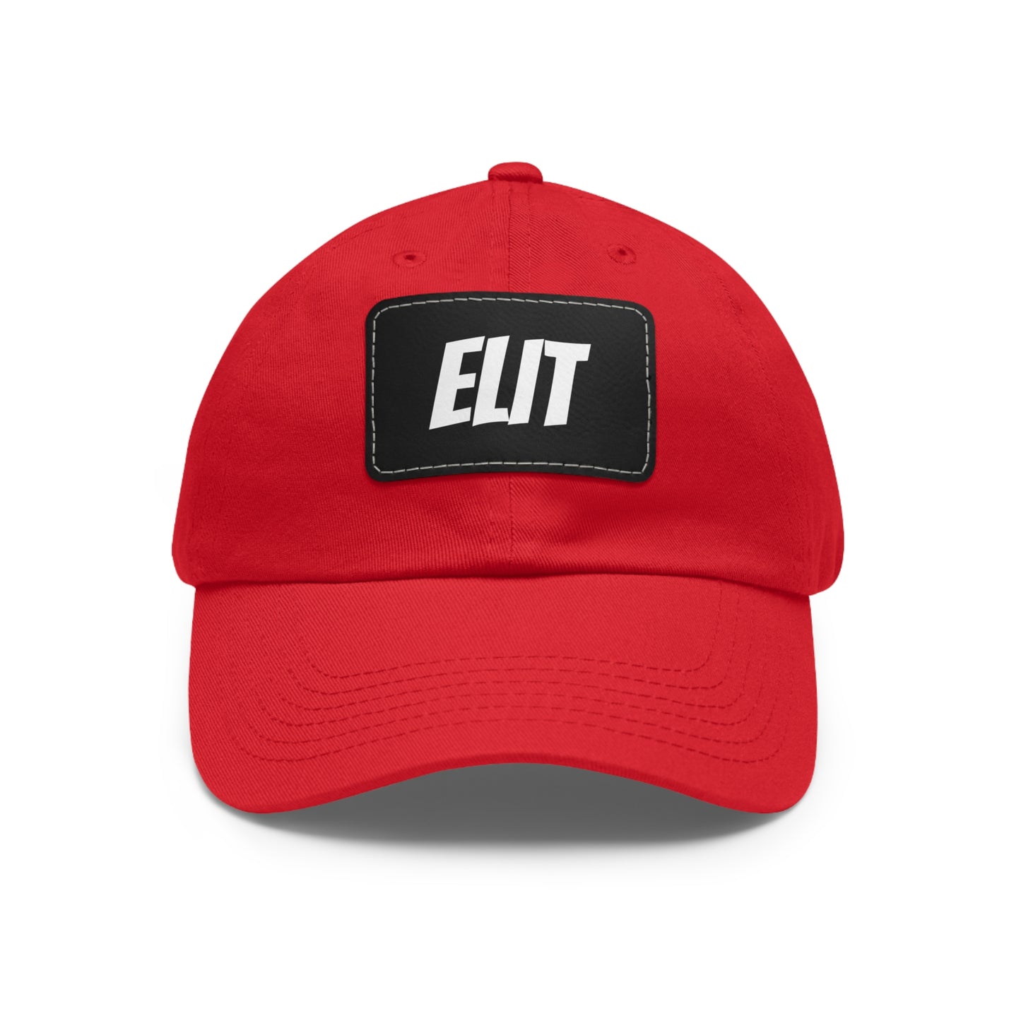 Dad Hat with Leather Patch (Rectangle)-Elit Hat