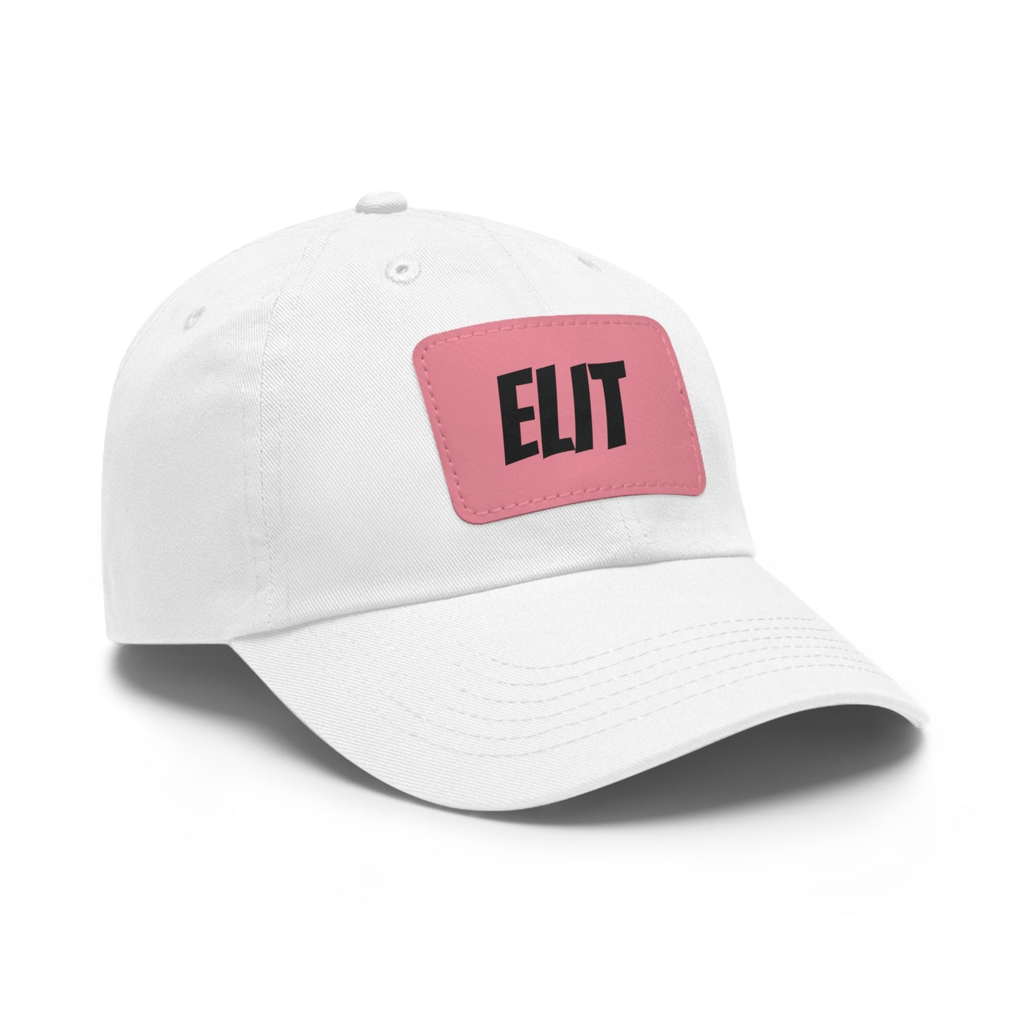 Dad Hat with Leather Patch (Rectangle)-Elit Hat