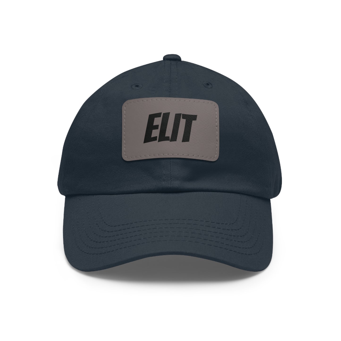 Dad Hat with Leather Patch (Rectangle)-Elit Hat