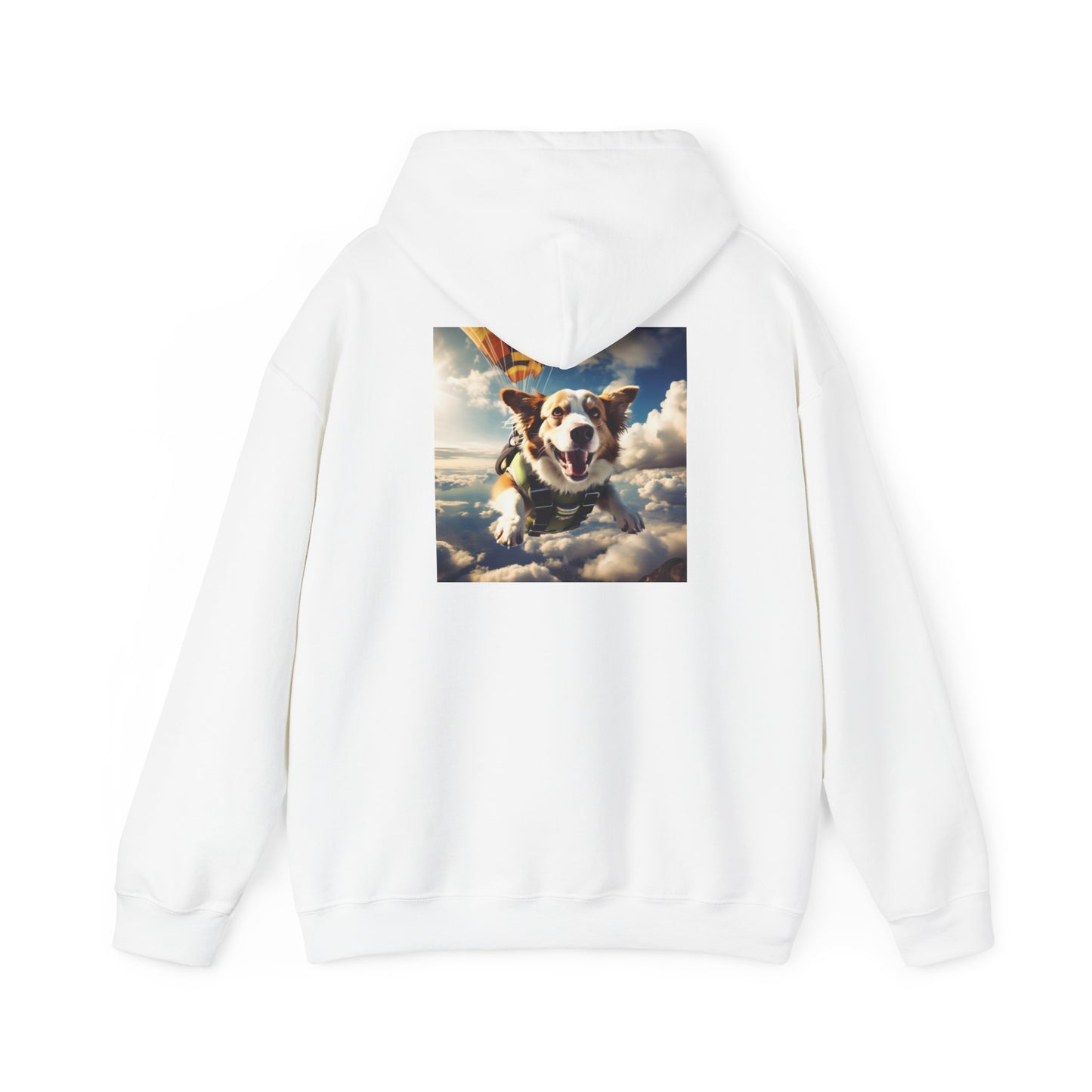 Unisex Heavy Blend™ Hooded Sweatshirt-Sky Diving Dog