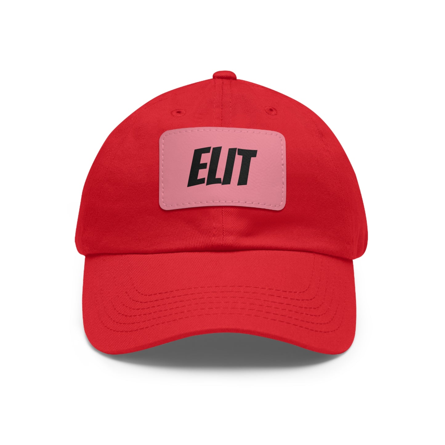 Dad Hat with Leather Patch (Rectangle)-Elit Hat