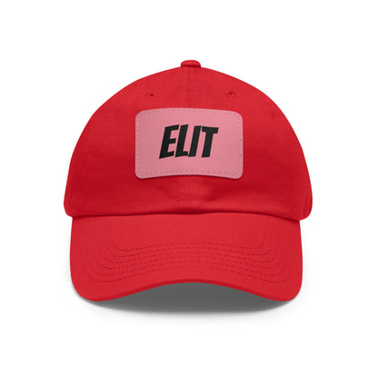 Dad Hat with Leather Patch (Rectangle)-Elit Hat