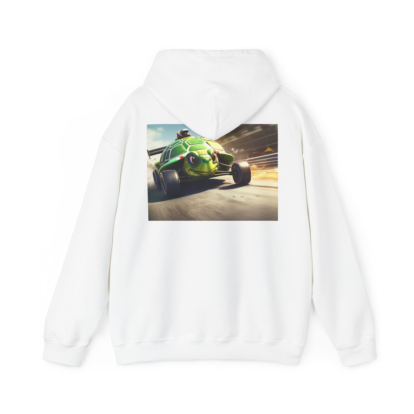 Unisex Heavy Blend™ Hooded Sweatshirt-Turtle Race Car