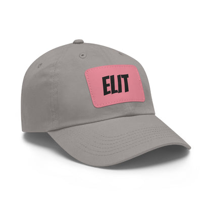 Dad Hat with Leather Patch (Rectangle)-Elit Hat