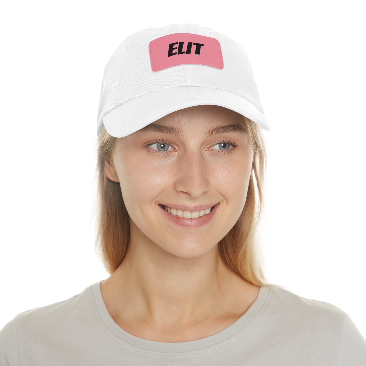 Dad Hat with Leather Patch (Rectangle)-Elit Hat