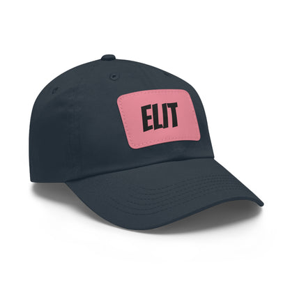 Dad Hat with Leather Patch (Rectangle)-Elit Hat