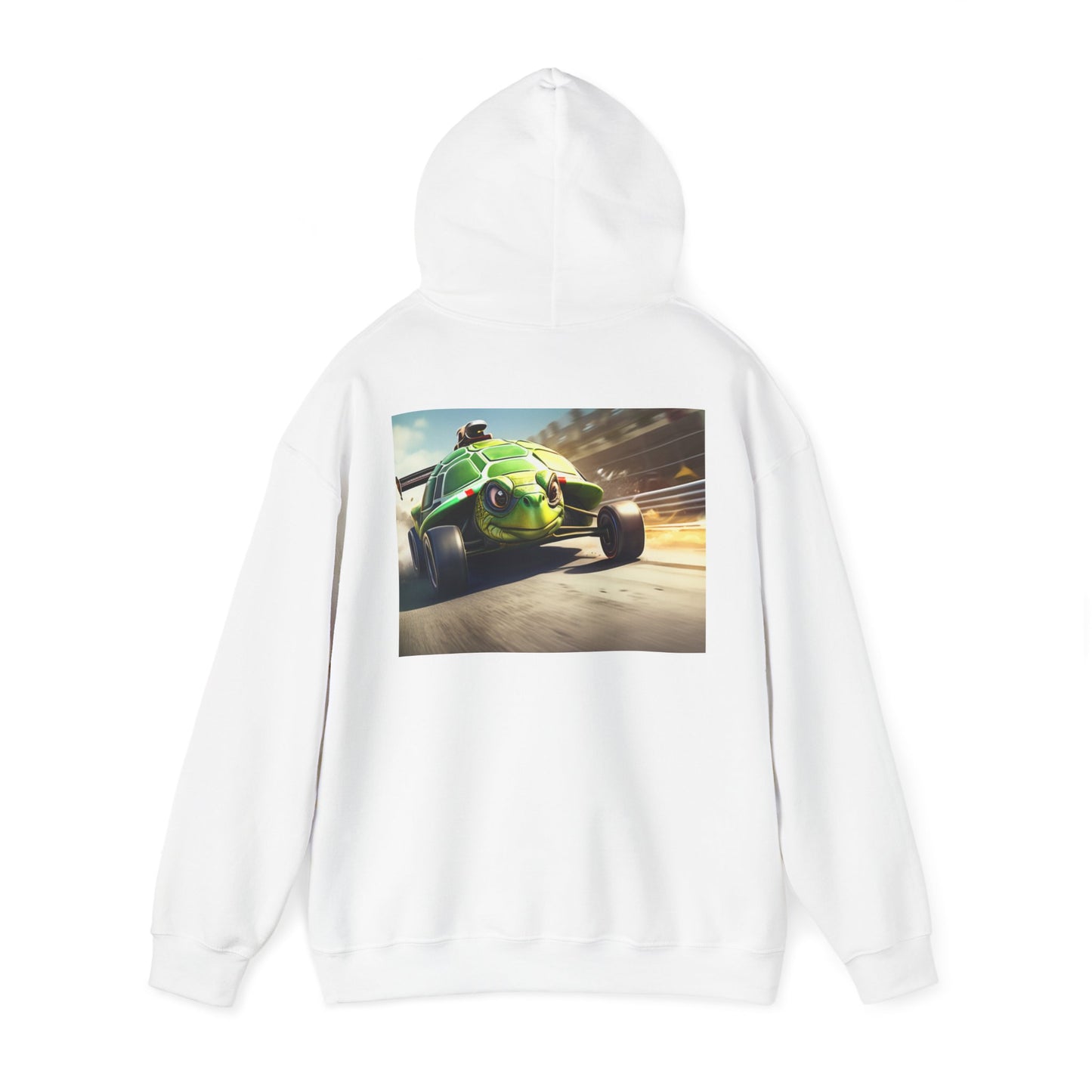 Unisex Heavy Blend™ Hooded Sweatshirt-Turtle Race Car