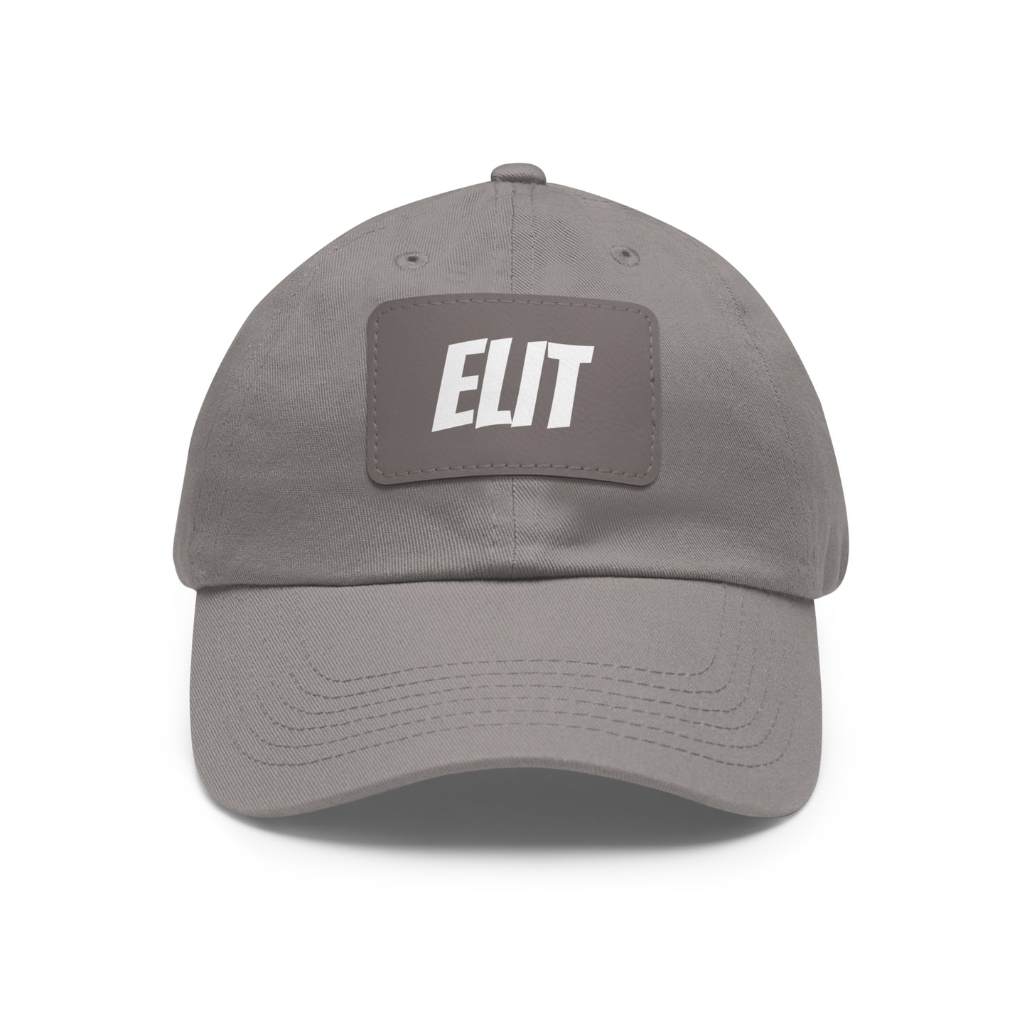 Dad Hat with Leather Patch (Rectangle)-Elit Hat