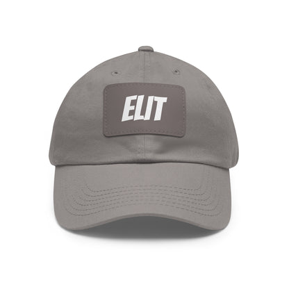Dad Hat with Leather Patch (Rectangle)-Elit Hat