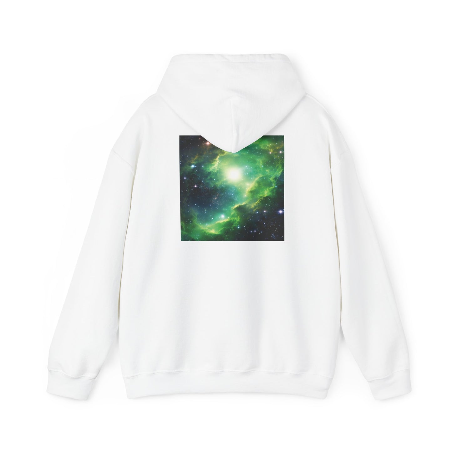 Unisex Heavy Blend™ Hooded Sweatshirt-Black and Green Galaxy