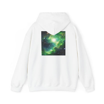 Unisex Heavy Blend™ Hooded Sweatshirt-Black and Green Galaxy