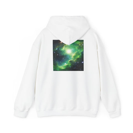 Unisex Heavy Blend™ Hooded Sweatshirt-Black and Green Galaxy