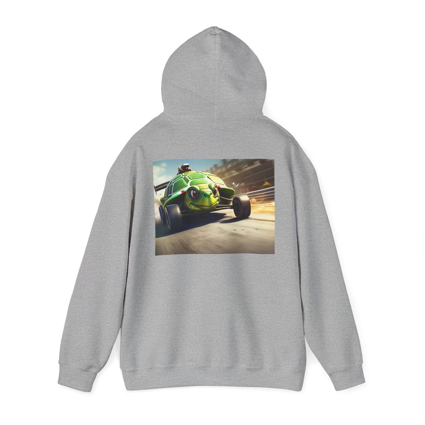 Unisex Heavy Blend™ Hooded Sweatshirt-Turtle Race Car