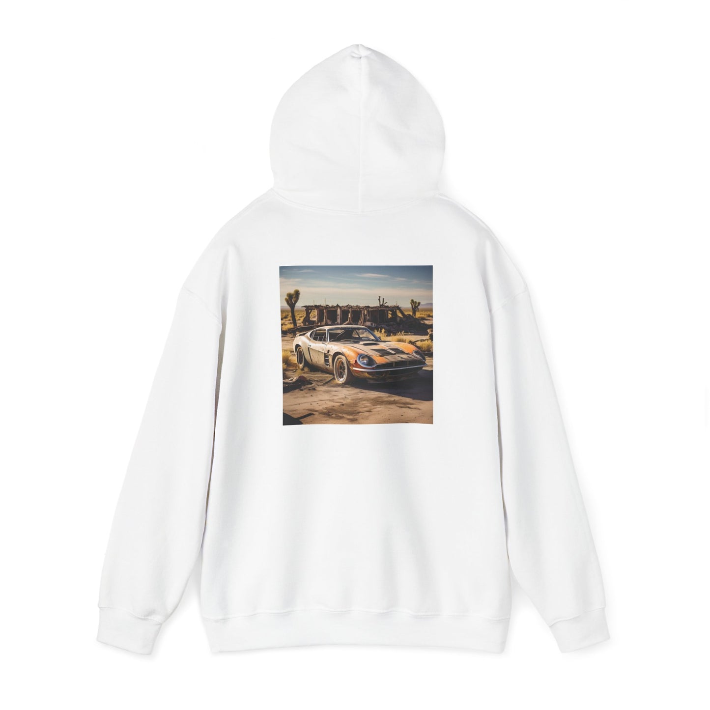 Unisex Heavy Blend™ Hooded Sweatshirt-Abandoned Race Car