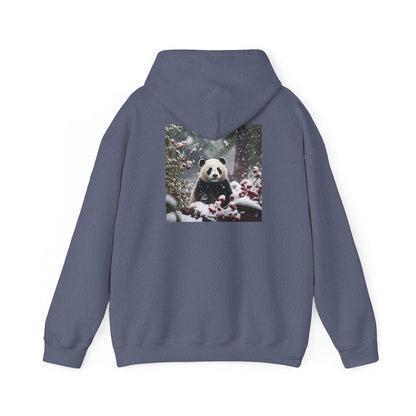 Unisex Heavy Blend™ Hooded Sweatshirt-Snowy Panda