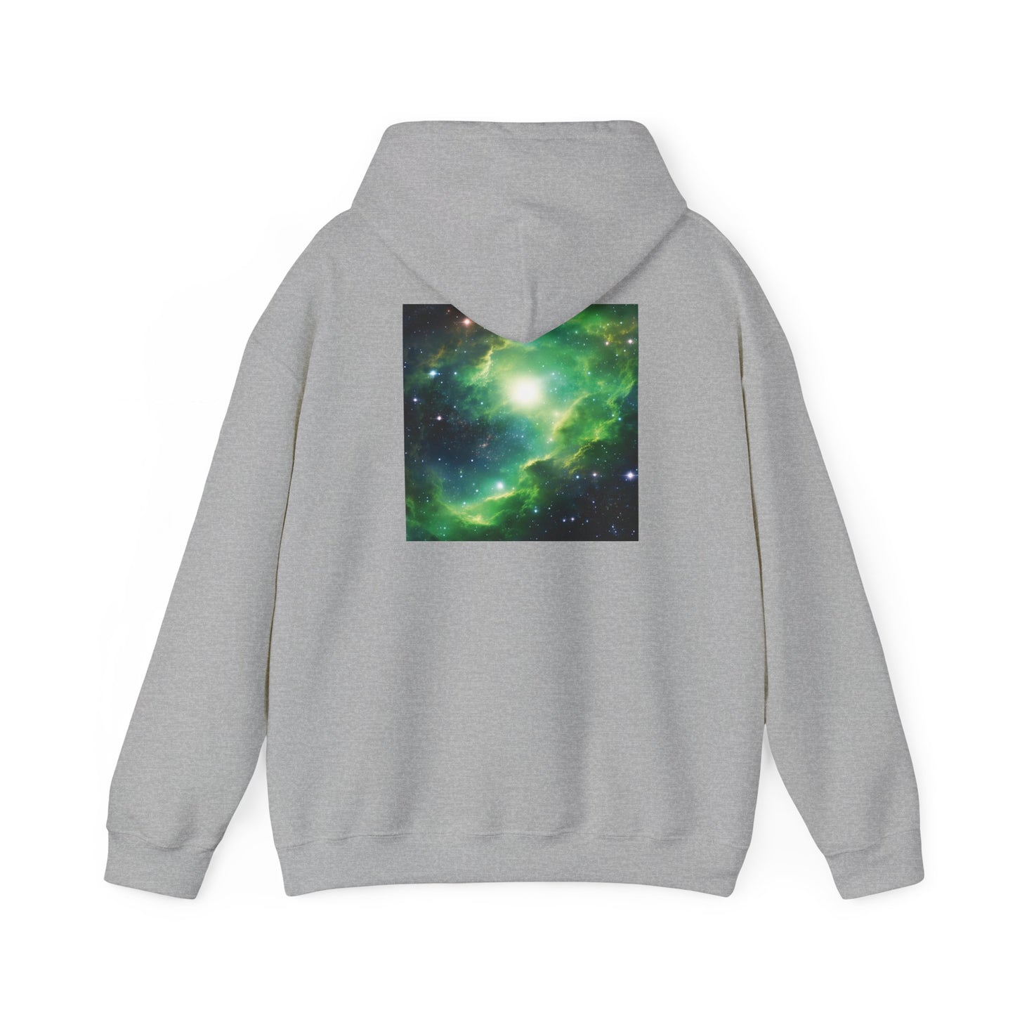 Unisex Heavy Blend™ Hooded Sweatshirt-Black and Green Galaxy