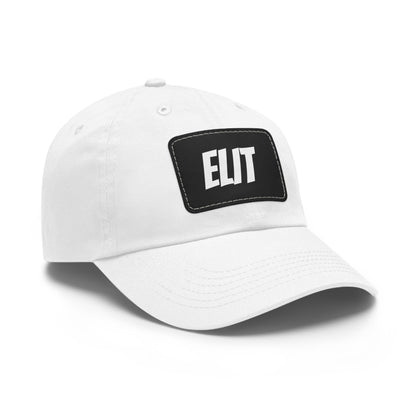 Dad Hat with Leather Patch (Rectangle)-Elit Hat