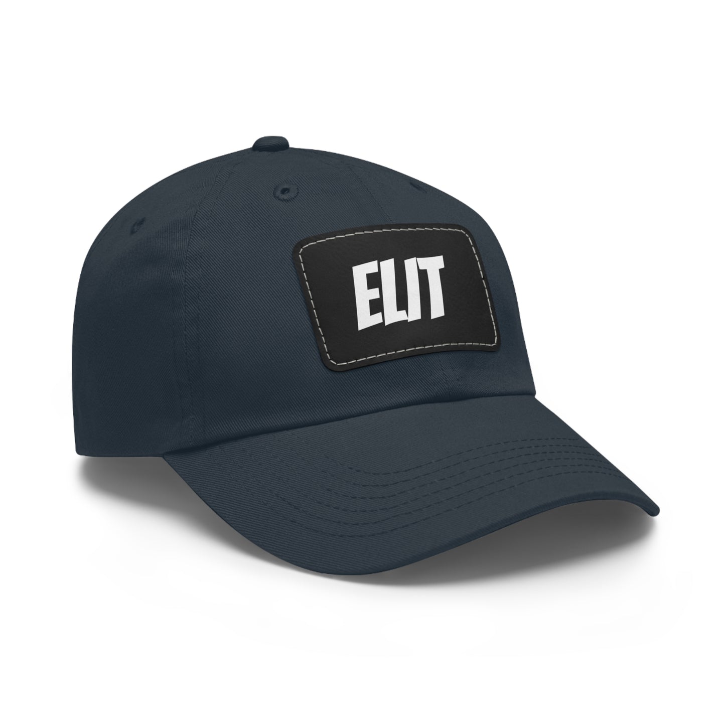 Dad Hat with Leather Patch (Rectangle)-Elit Hat