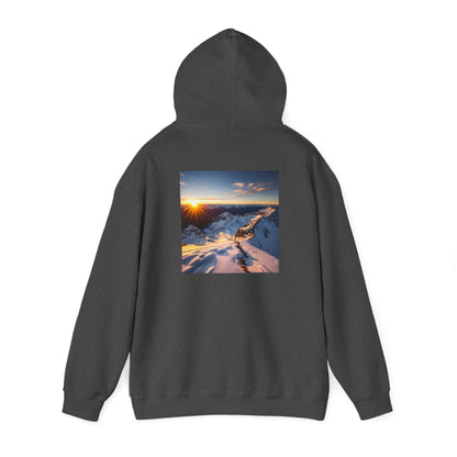 Unisex Heavy Blend™ Hooded Sweatshirt-Sunset From a Peak