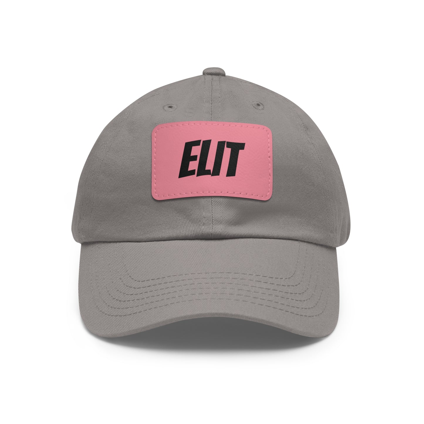 Dad Hat with Leather Patch (Rectangle)-Elit Hat