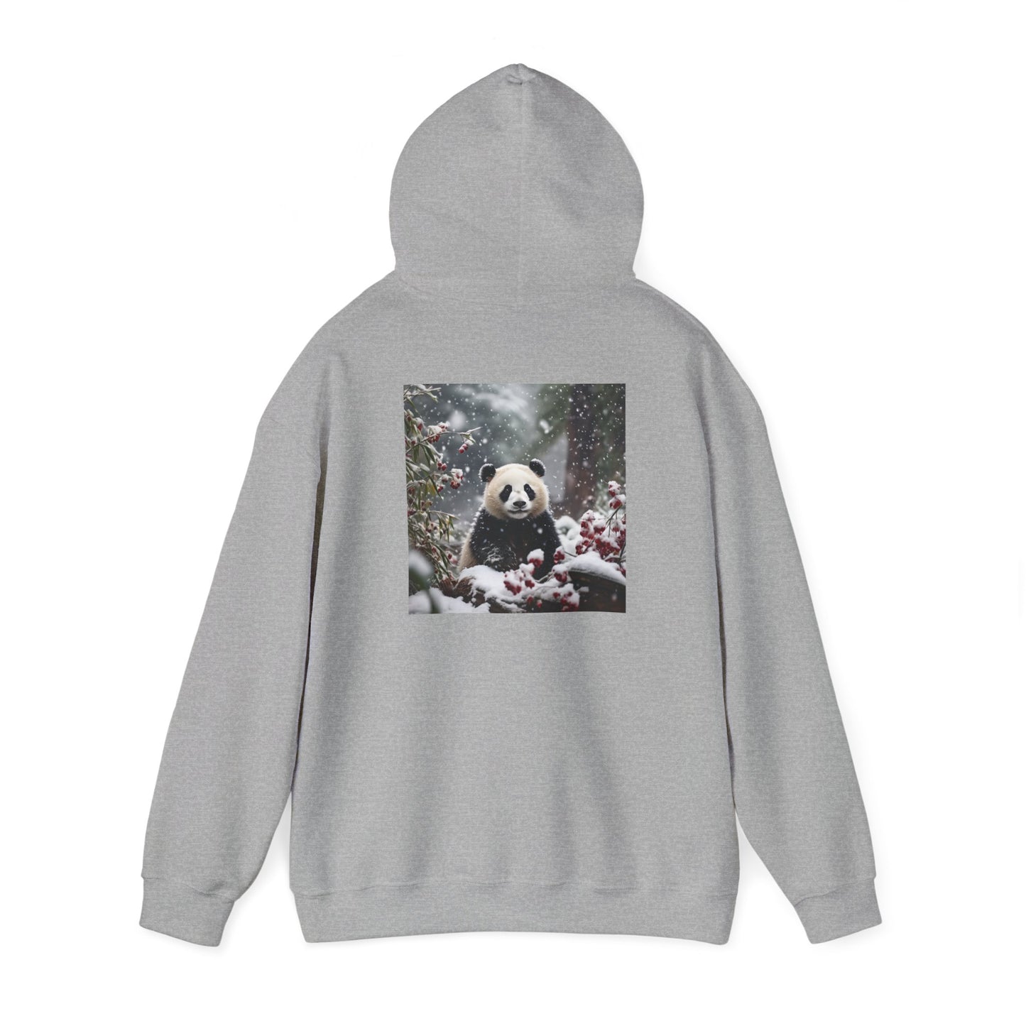 Unisex Heavy Blend™ Hooded Sweatshirt-Snowy Panda