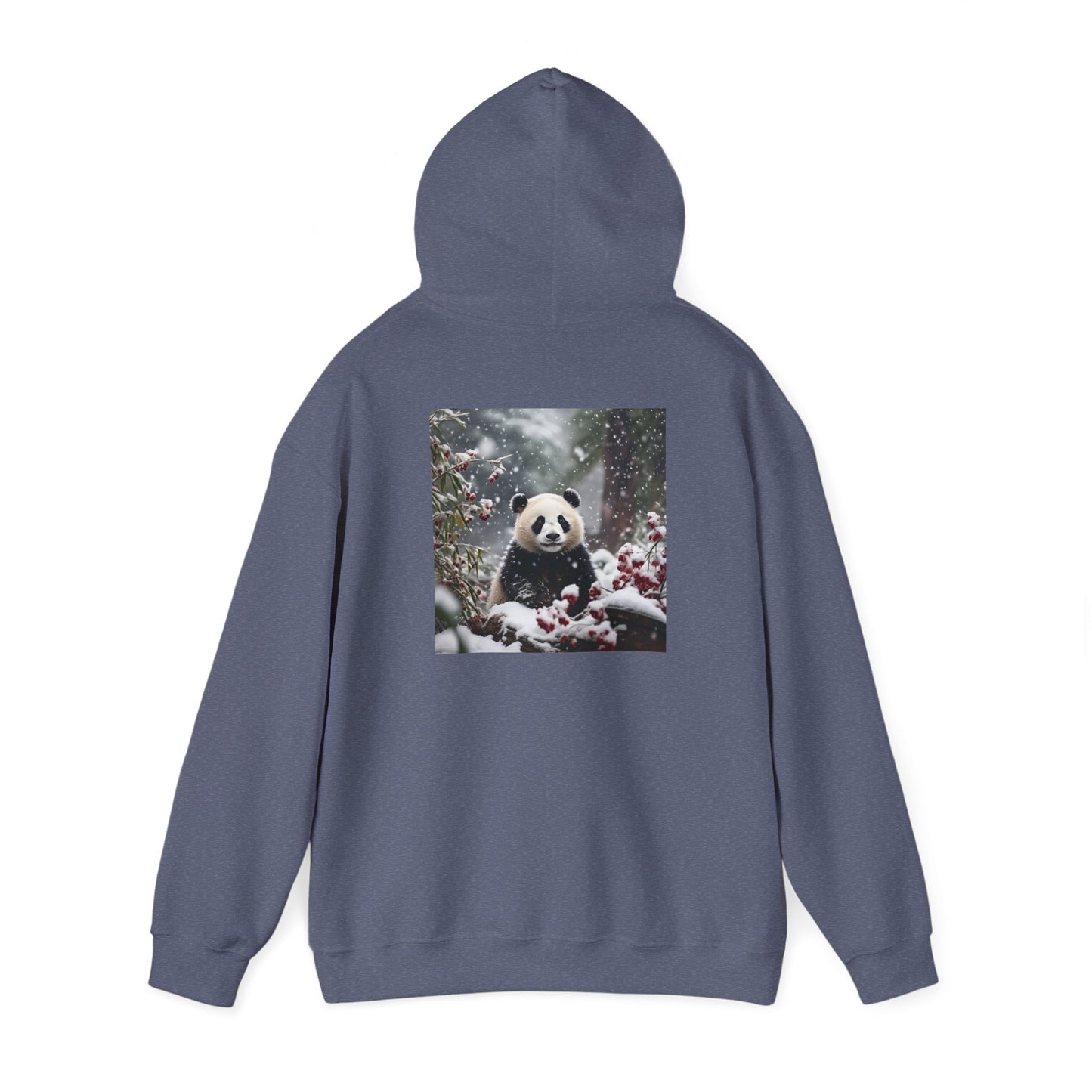 Unisex Heavy Blend™ Hooded Sweatshirt-Snowy Panda