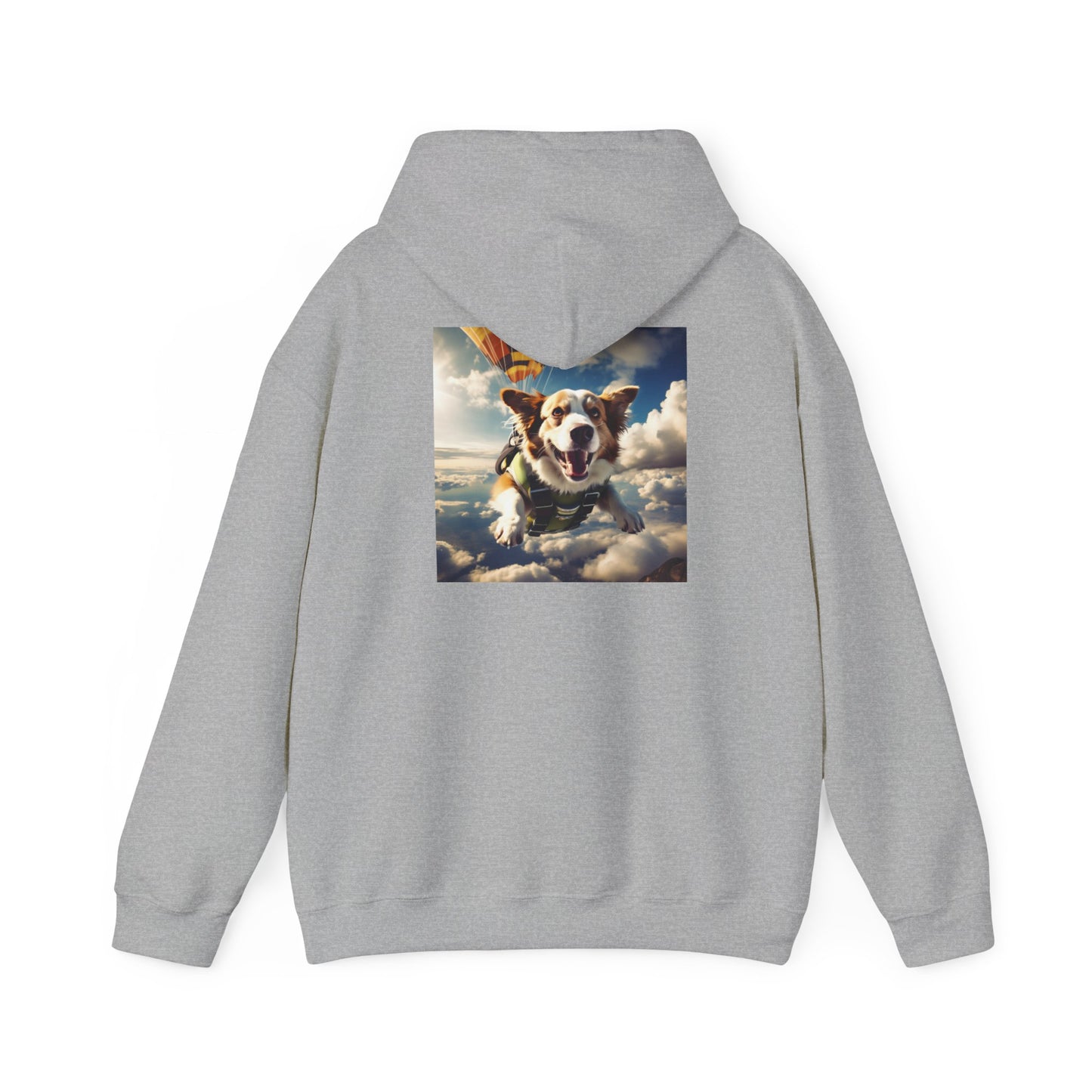 Unisex Heavy Blend™ Hooded Sweatshirt-Sky Diving Dog