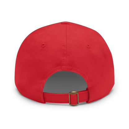 Dad Hat with Leather Patch (Rectangle)-Elit Hat