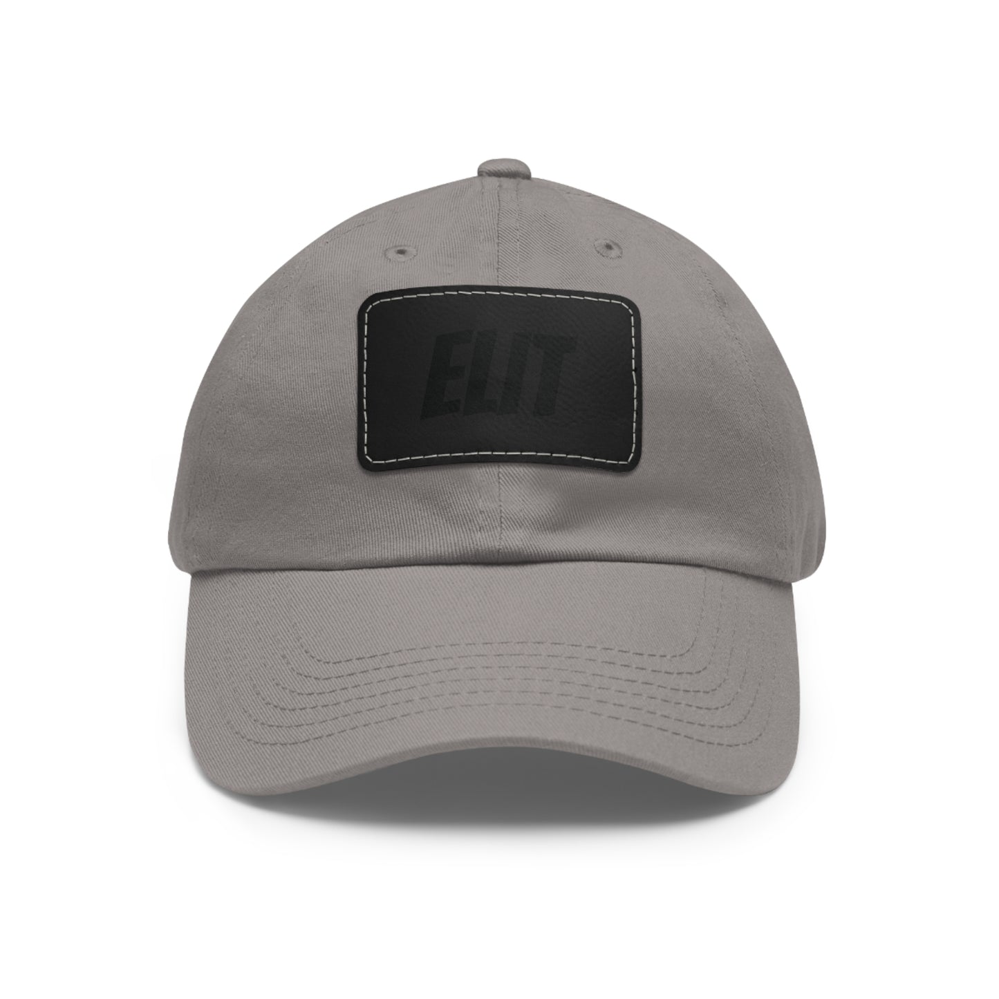 Dad Hat with Leather Patch (Rectangle)-Elit Hat