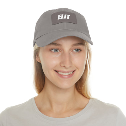 Dad Hat with Leather Patch (Rectangle)-Elit Hat