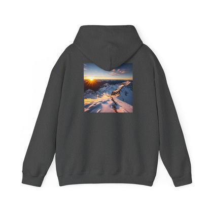 Unisex Heavy Blend™ Hooded Sweatshirt-Sunset From a Peak
