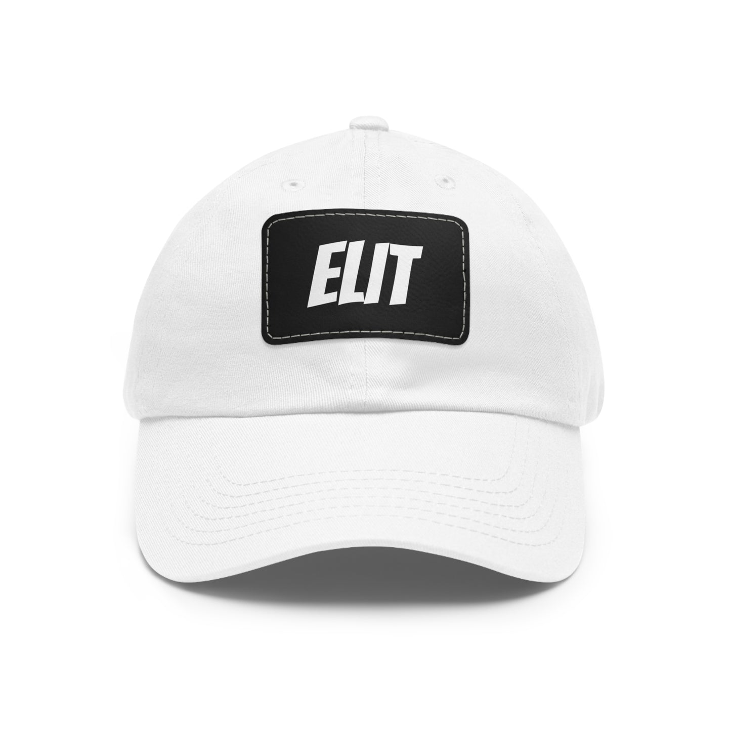 Dad Hat with Leather Patch (Rectangle)-Elit Hat