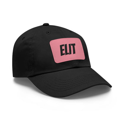 Dad Hat with Leather Patch (Rectangle)-Elit Hat