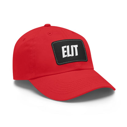 Dad Hat with Leather Patch (Rectangle)-Elit Hat