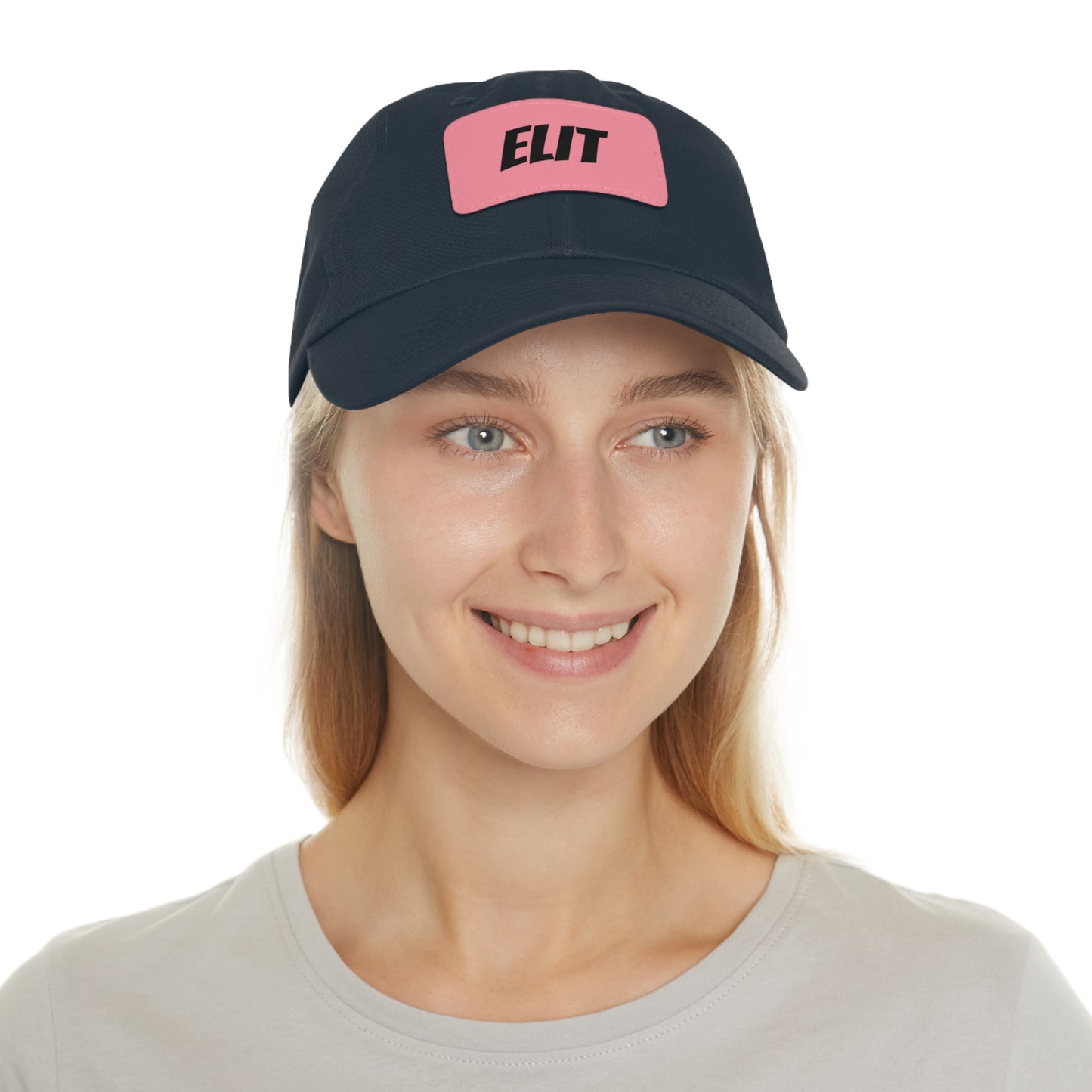 Dad Hat with Leather Patch (Rectangle)-Elit Hat
