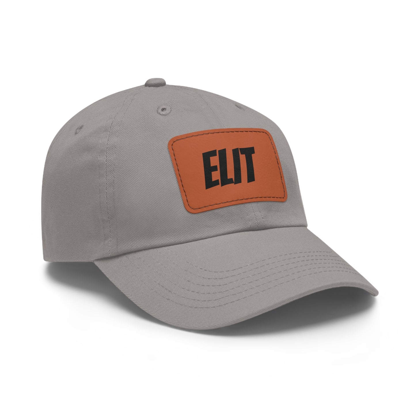 Dad Hat with Leather Patch (Rectangle)-Elit Hat