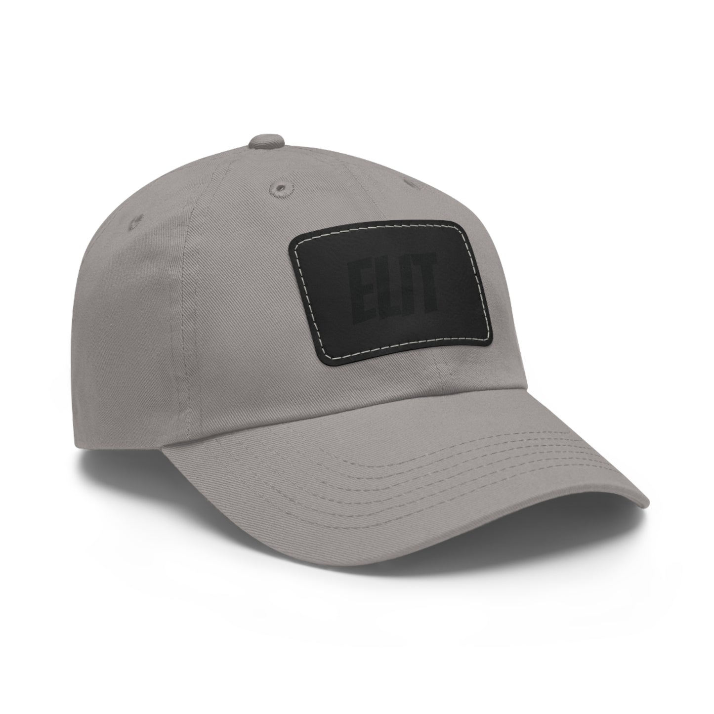 Dad Hat with Leather Patch (Rectangle)-Elit Hat