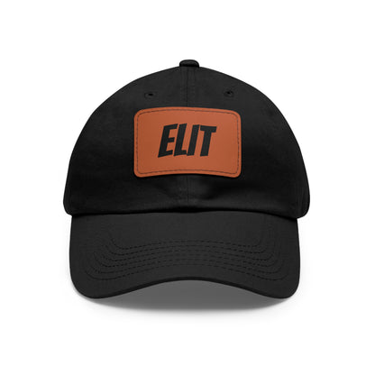 Dad Hat with Leather Patch (Rectangle)-Elit Hat