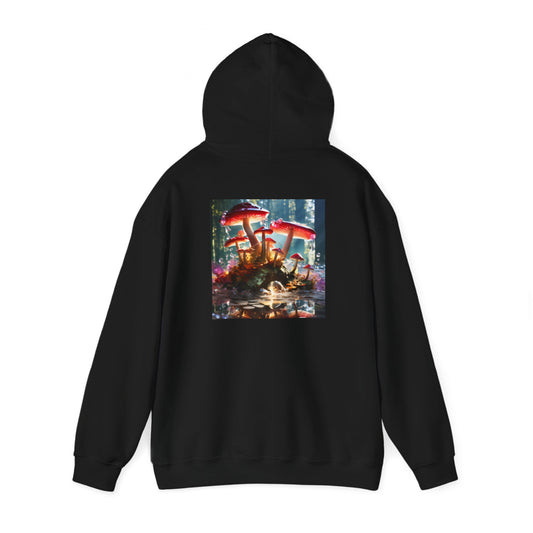 Unisex Heavy Blend™ Hooded Sweatshirt-Mushrooms Patch