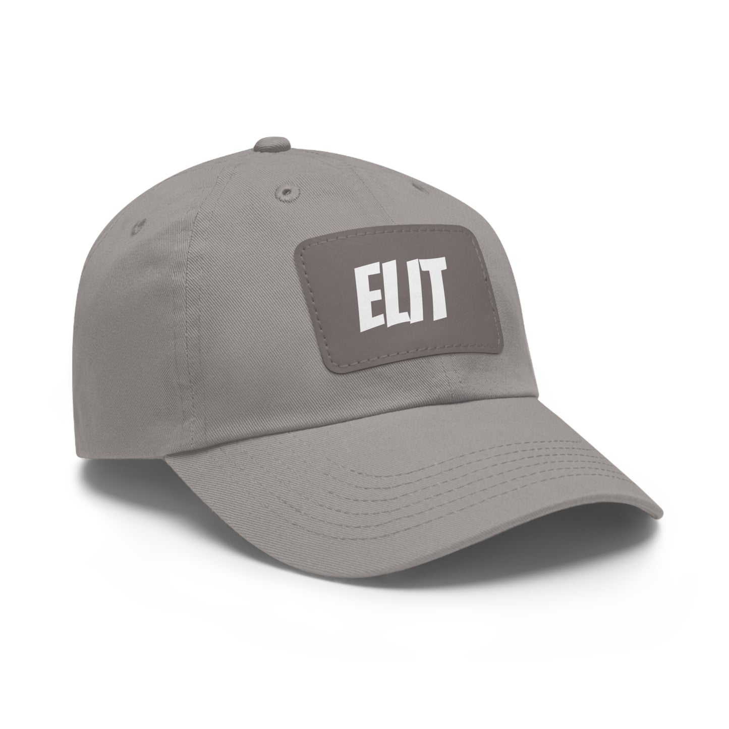 Dad Hat with Leather Patch (Rectangle)-Elit Hat