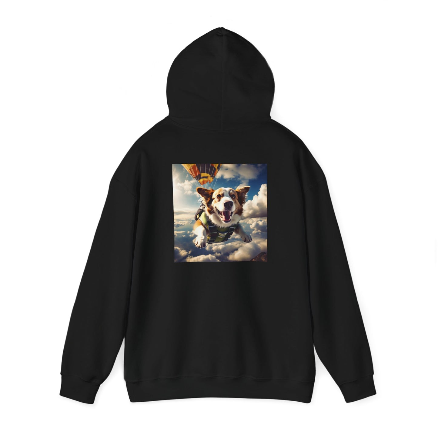 Unisex Heavy Blend™ Hooded Sweatshirt-Sky Diving Dog