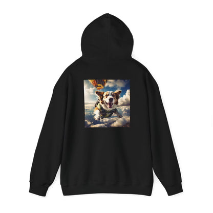 Unisex Heavy Blend™ Hooded Sweatshirt-Sky Diving Dog