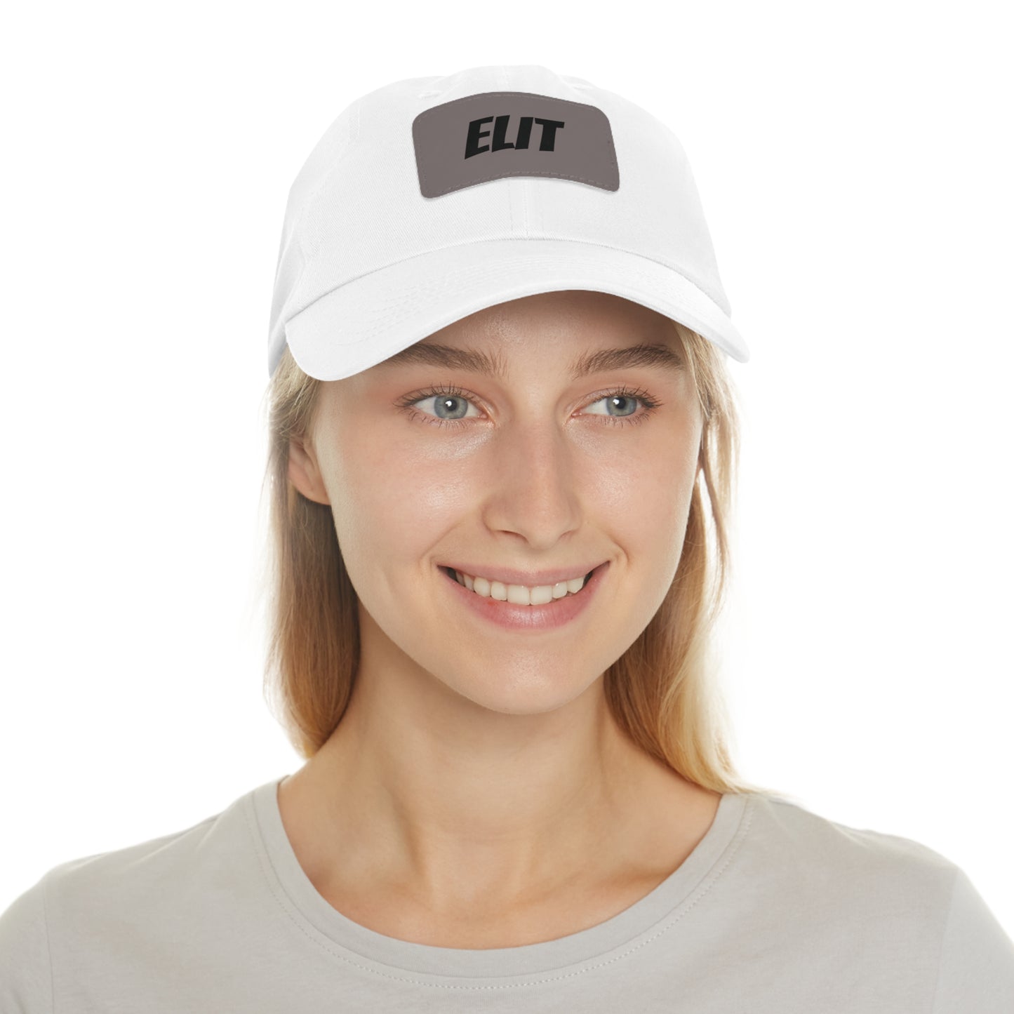Dad Hat with Leather Patch (Rectangle)-Elit Hat