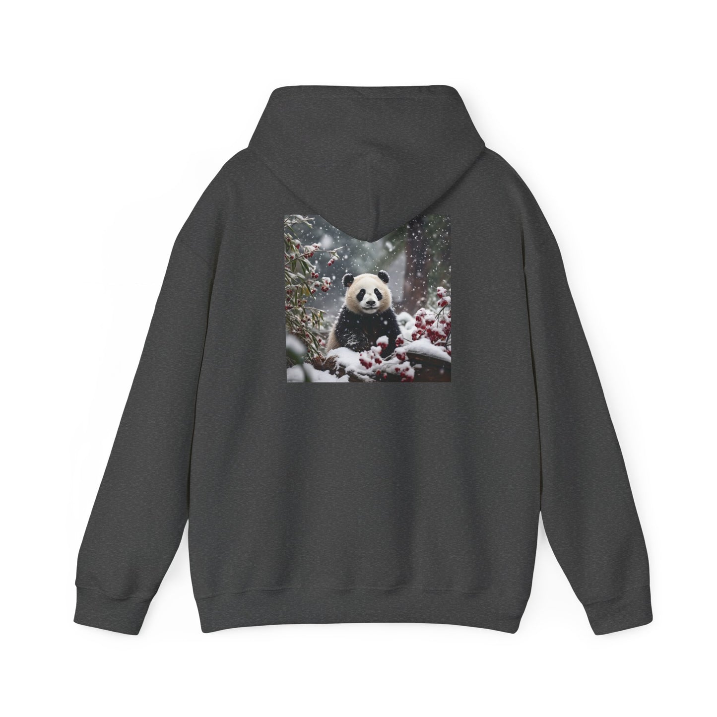 Unisex Heavy Blend™ Hooded Sweatshirt-Snowy Panda
