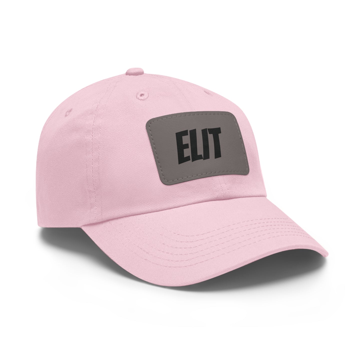 Dad Hat with Leather Patch (Rectangle)-Elit Hat