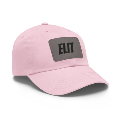 Dad Hat with Leather Patch (Rectangle)-Elit Hat