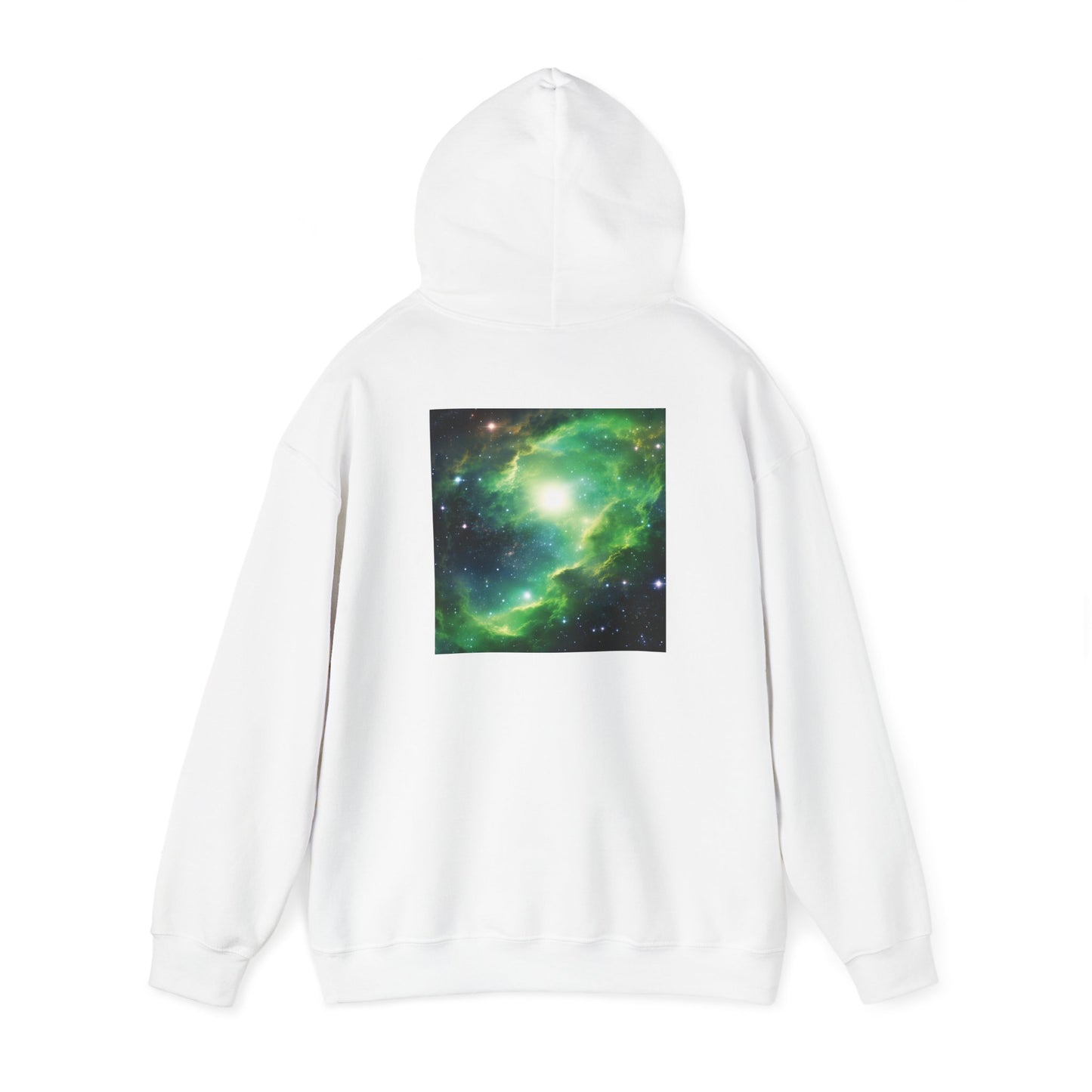 Unisex Heavy Blend™ Hooded Sweatshirt-Black and Green Galaxy