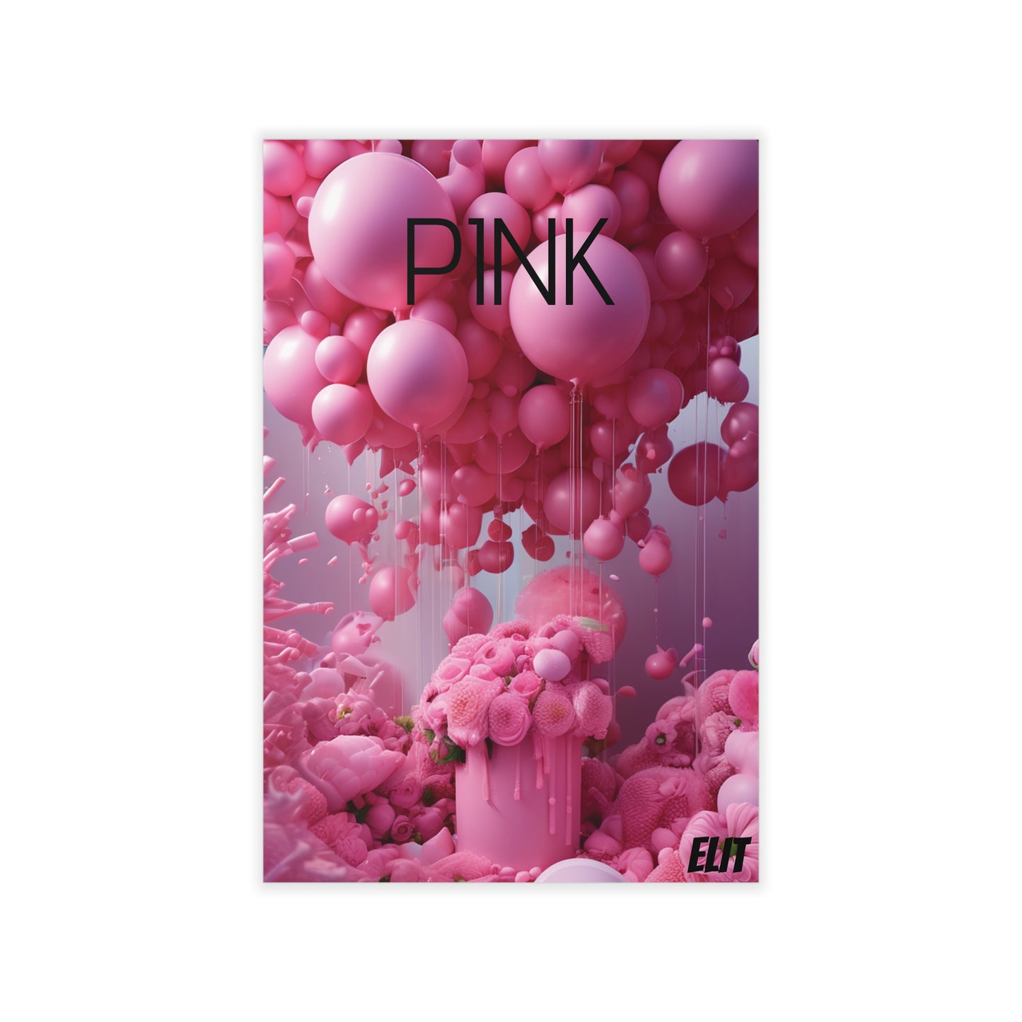 Wall Decals-Pink Poster