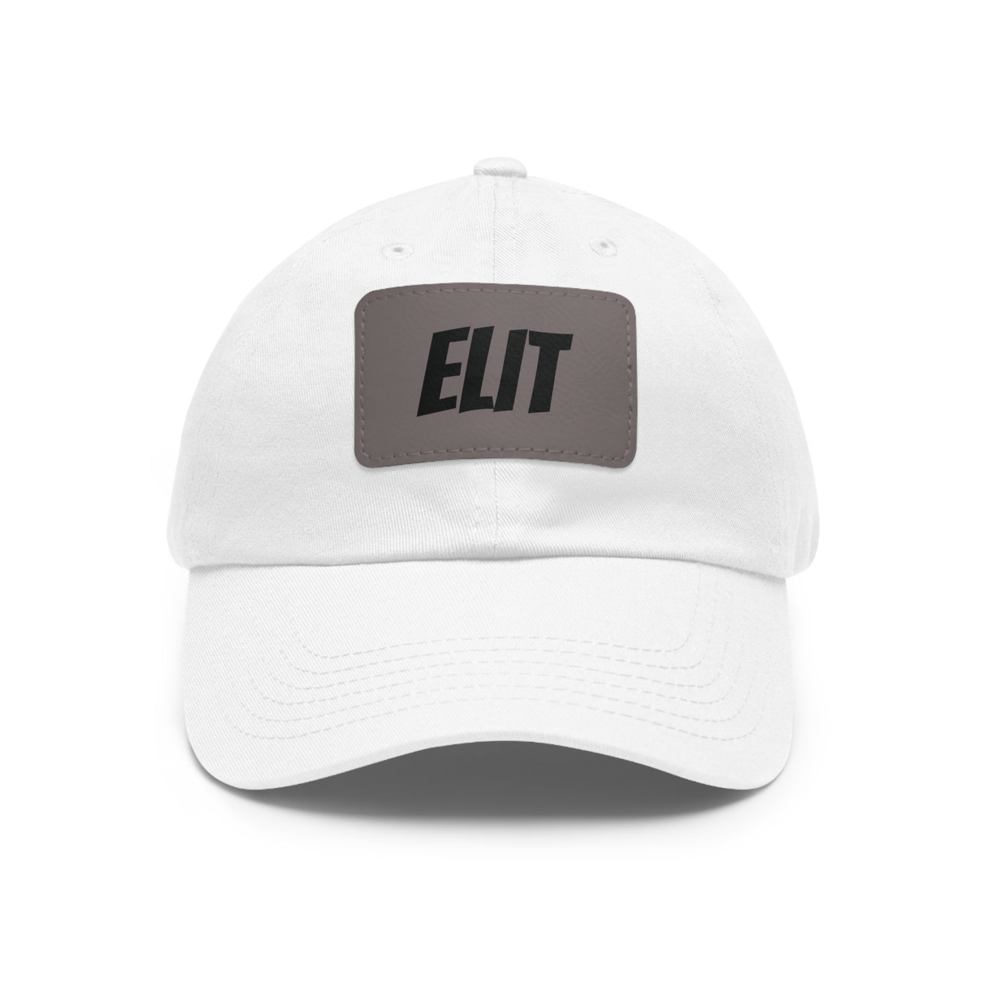 Dad Hat with Leather Patch (Rectangle)-Elit Hat